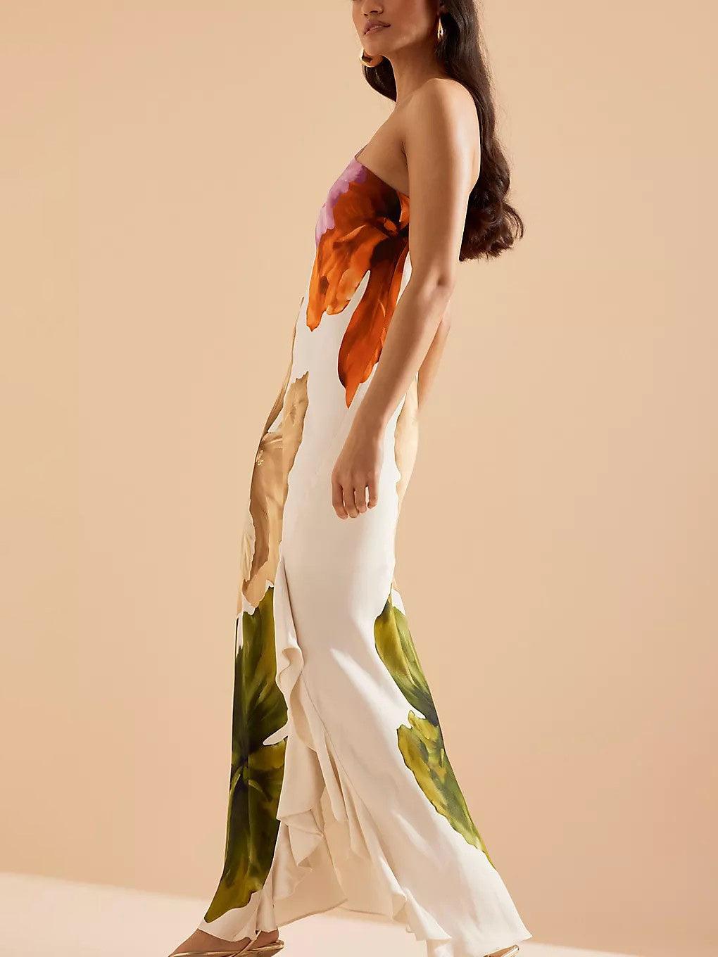 Elegant Exquisite Floral Print Dress