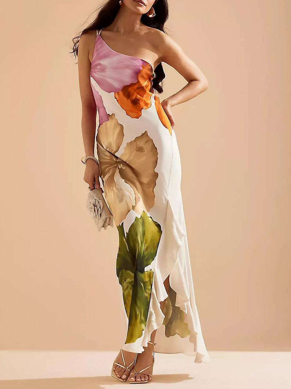 Elegant Exquisite Floral Print Dress