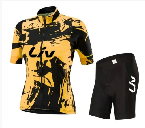 BORA cykeloutfit | Kortärmad cykeltröja + cykelshorts med hängslen