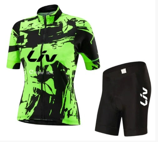 BORA cykeloutfit | Kortärmad cykeltröja + cykelshorts med hängslen