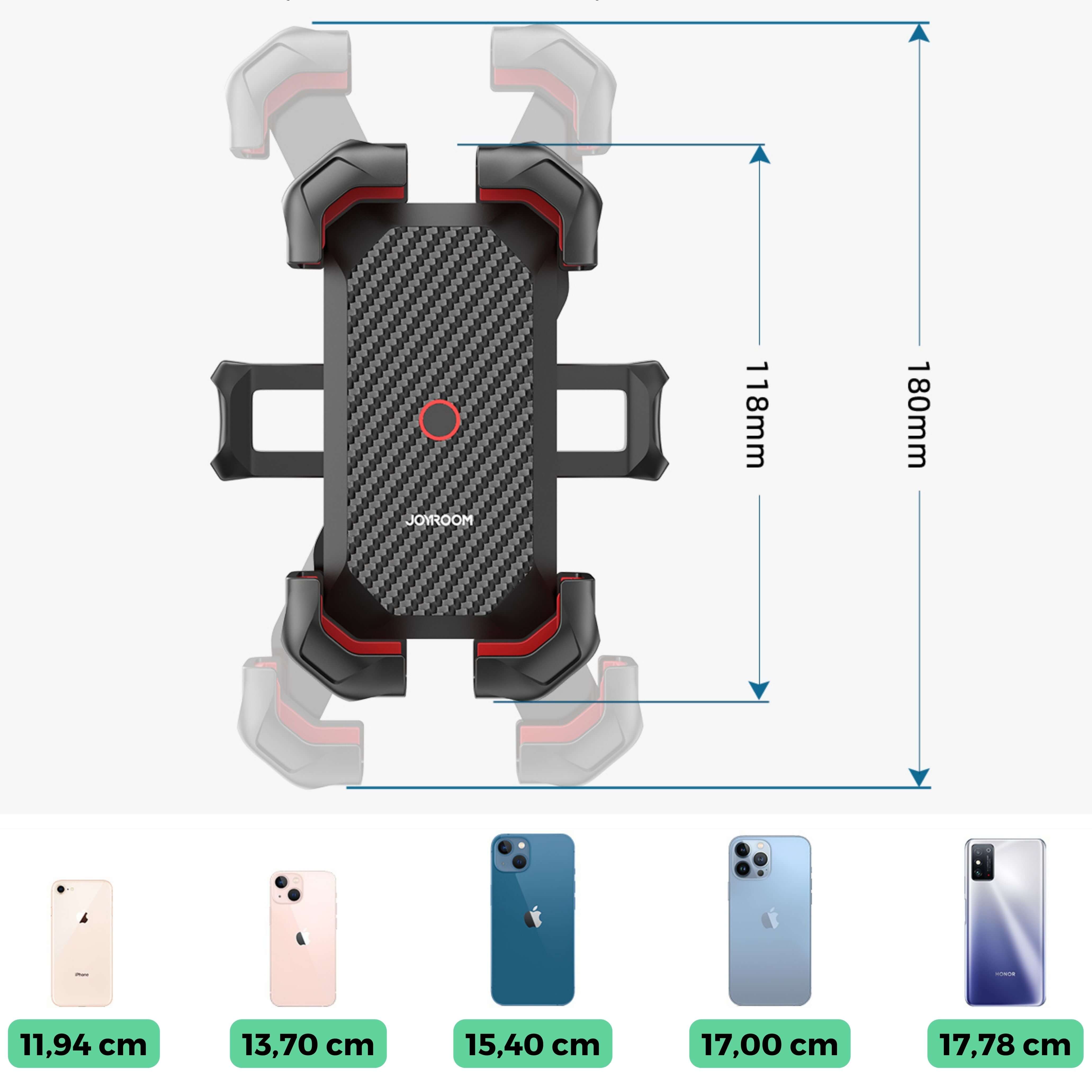 SmartBike 360° telefonhållare | Kompatibel med alla smartphones