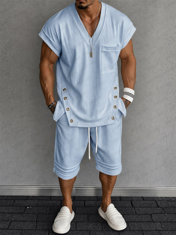 Sommar Streetwear Tank Top och Shorts Set