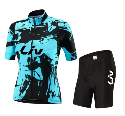 BORA cykeloutfit | Kortärmad cykeltröja + cykelshorts med hängslen