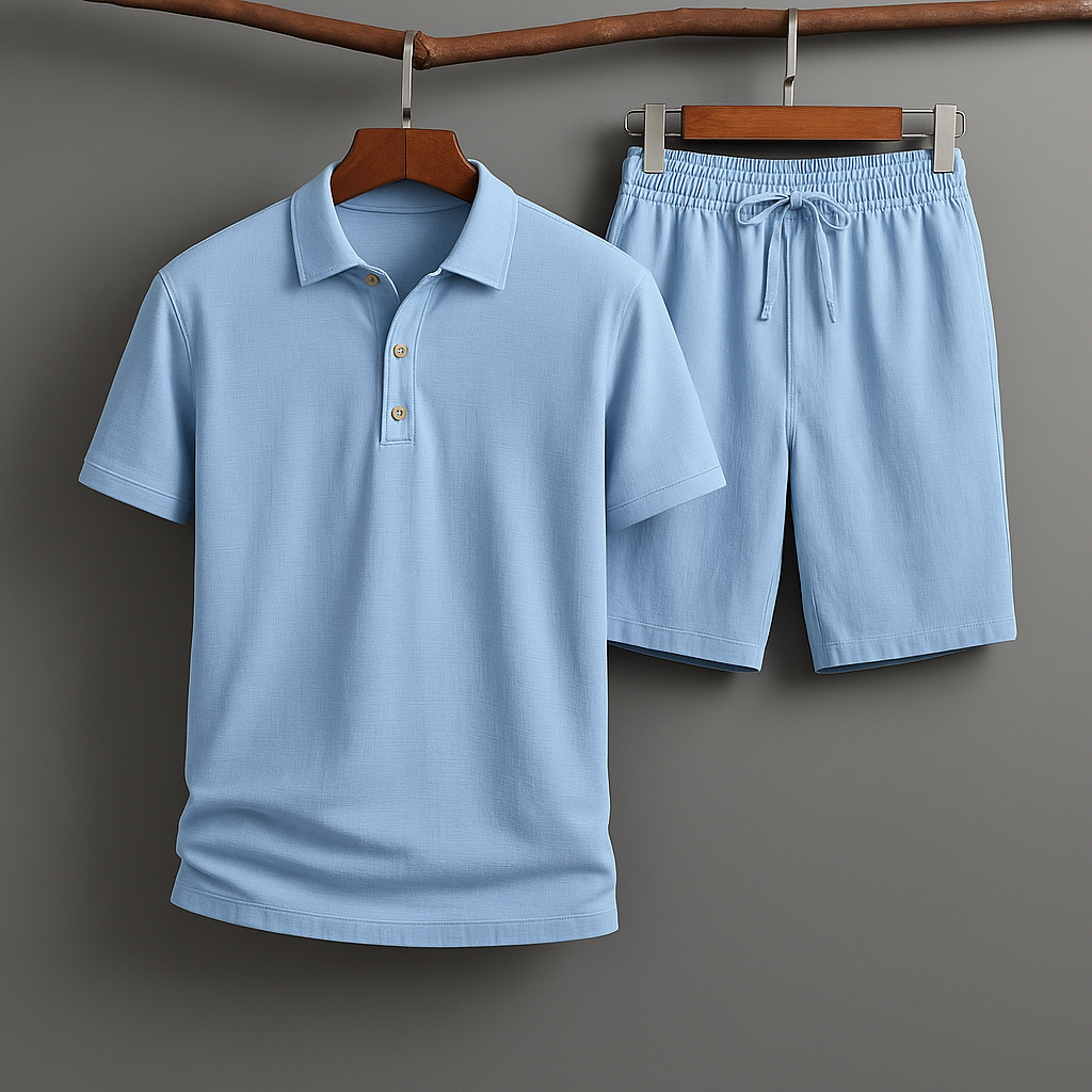 Oslo Linne Polo Set