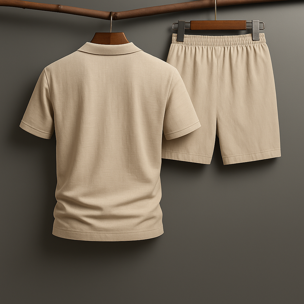 Oslo Linne Polo Set