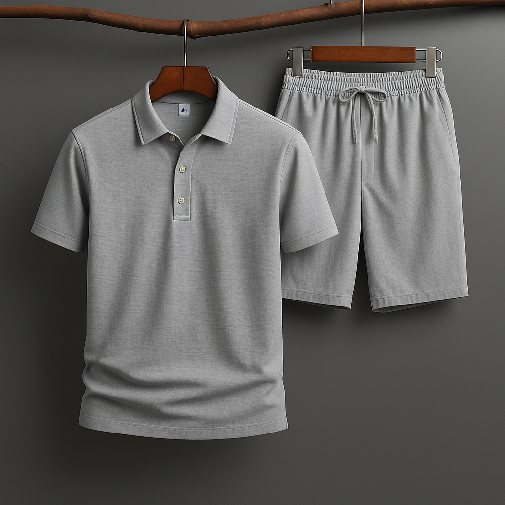 Oslo Linne Polo Set