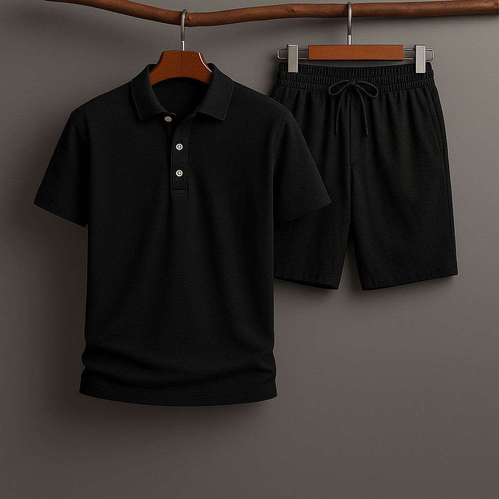 Oslo Linne Polo Set