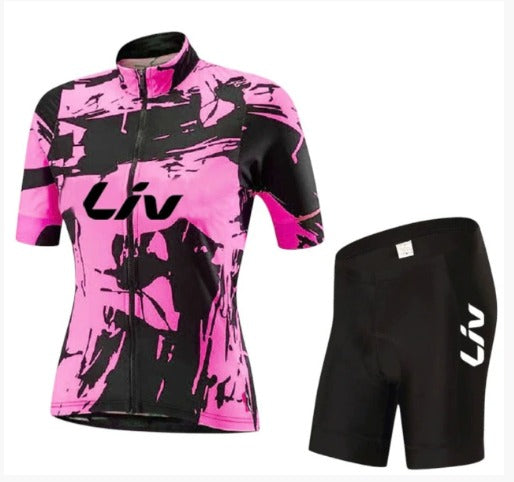 BORA cykeloutfit | Kortärmad cykeltröja + cykelshorts med hängslen