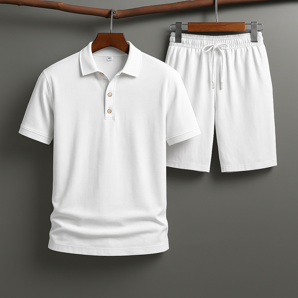 Oslo Linne Polo Set