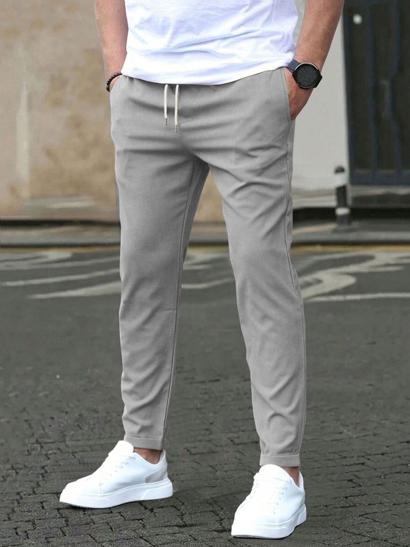 Aurelio Stretch-Chino-byxa